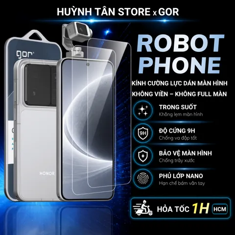 Bộ 2 kính cường lực Gor trong suốt, viền cong 2.5D