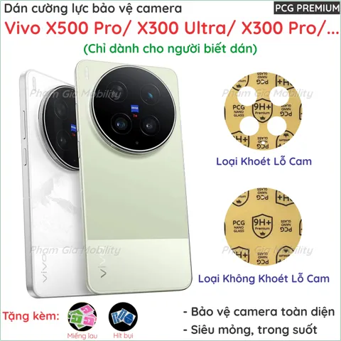 Dán cường lực camera Nano chống bể + PPF (mua 1 tặng 1)